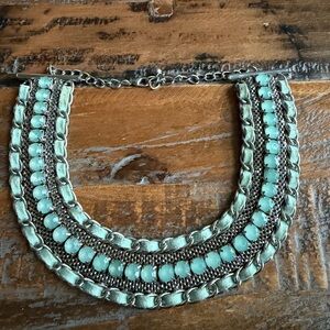 Elegant Mint Green Statement Necklace